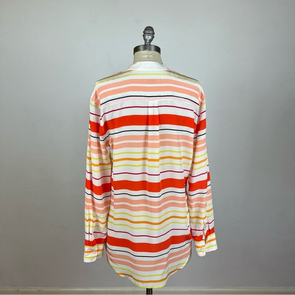 Equipment Stripe Essential Silk Button Down Shirt - image 5